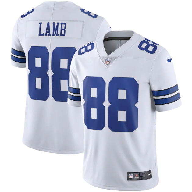 mens nike ceedee lamb white dallas cowboys vapor limited jersey